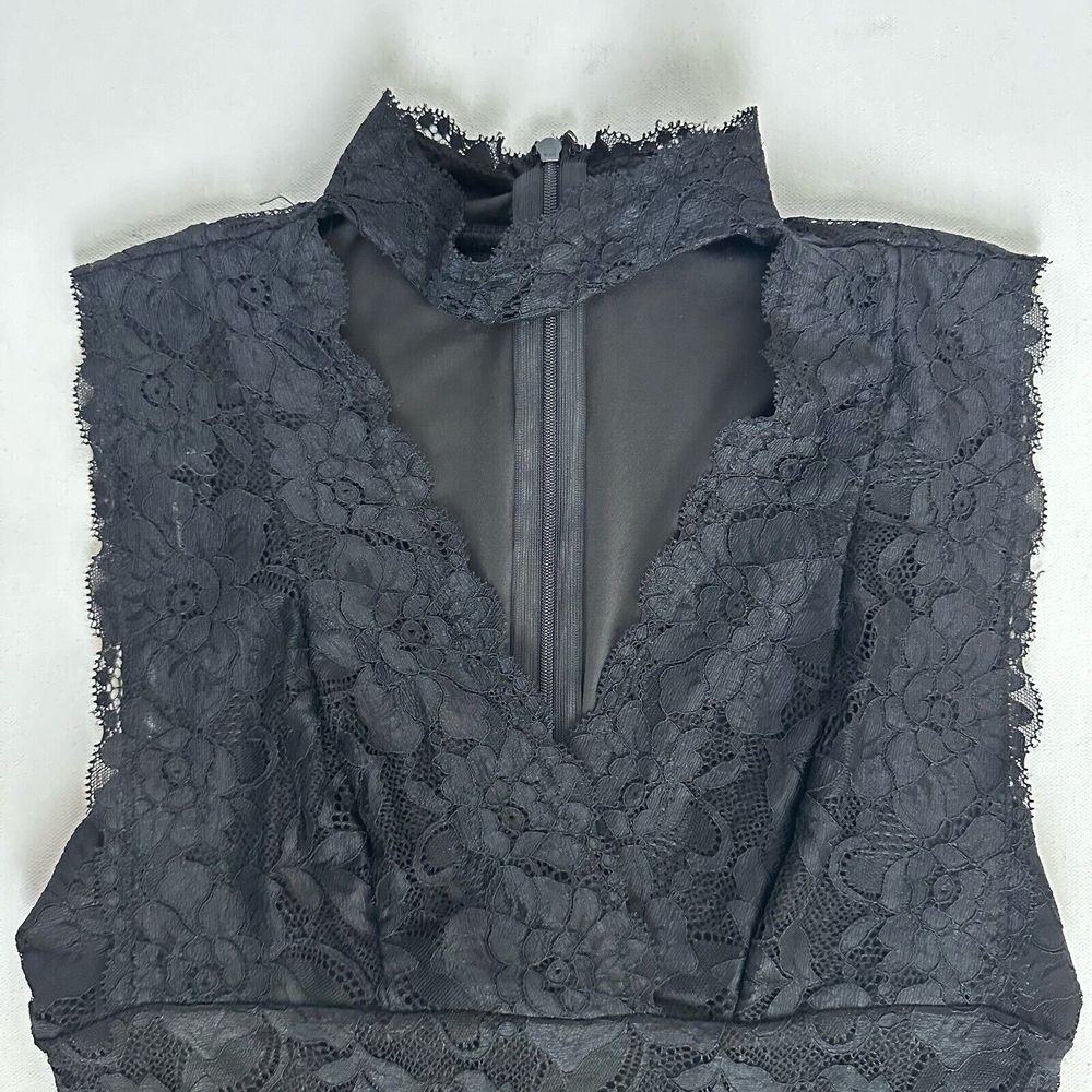 GuessY2K 90s Womens Dress Sz XS S Black Lace Choker Fairy Goth Grunge Clubwear